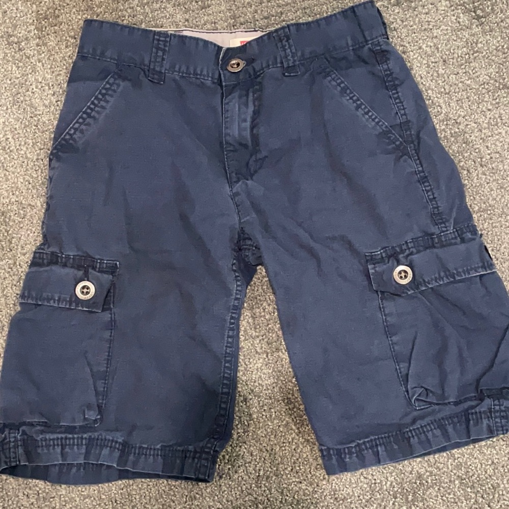 boys levi’s navy blue cargo shorts size 12